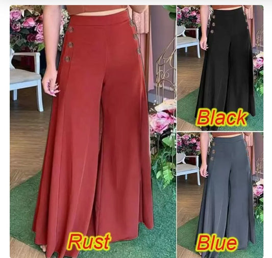 Pantaloni eleganti a gamba larga primavera estate